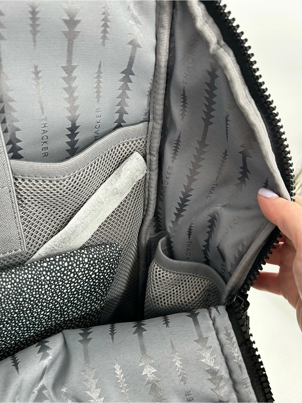 THACKER New York Black Unique Neoprene Book Backpack - New With Tags